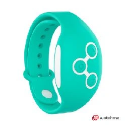vibrador doble para pareja fucsia y control remoto verde - detalle 3